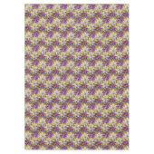 Wit Goud Paarse Roze Kerstmis Poinsettias Tafelkleed (Voorkant)