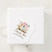 Wit Goud Pompoen Bloemen Moderne Bruiloft Bedankjes Labels (In situ)