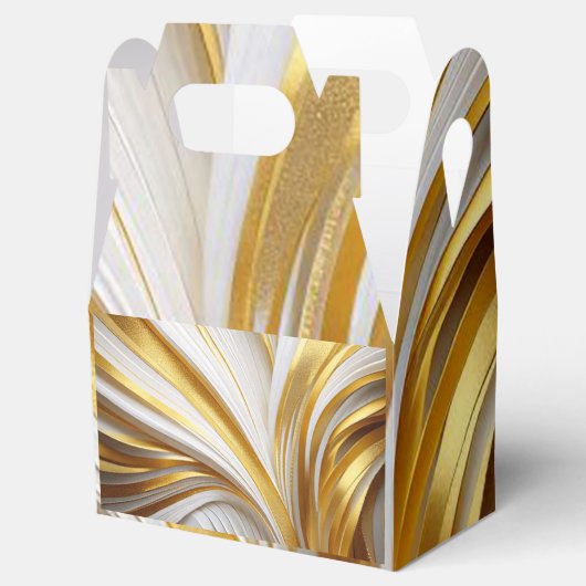 Wit Goud Retro  Bedankdoosjes (Geopend)