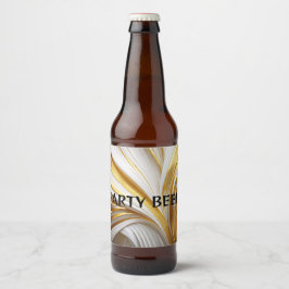 Wit Goud Retro  Bier Etiket