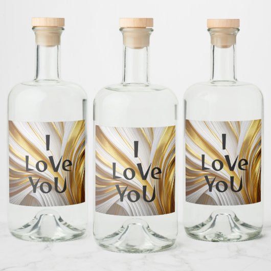 Wit Goud Retro  Bier Etiket (Flessen)