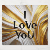 Wit Goud Retro  Bier Etiket (Enkel label)