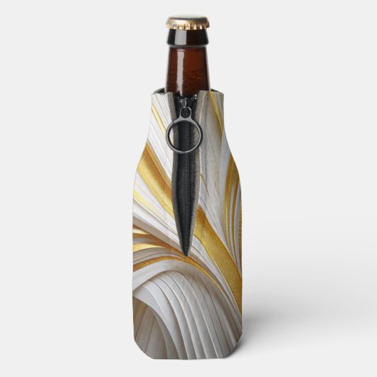 Wit Goud Retro  Flesjeskoeler (Fles Achterkant)