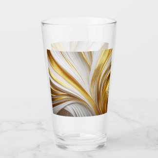 Wit Goud Retro  Glas