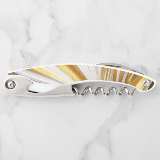 Wit Goud Retro  Kurkentrekker (Voorkant)