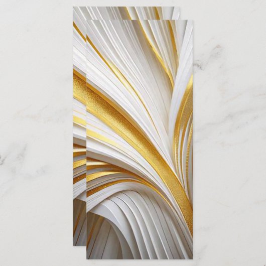 Wit Goud Retro Menu (Voorkant / Achterkant)