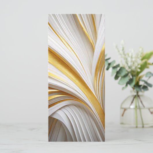 Wit Goud Retro  Menu (Staand voorkant)