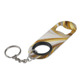 Wit Goud Retro  Mini Flessenopener (Voorkant Gekanteld)