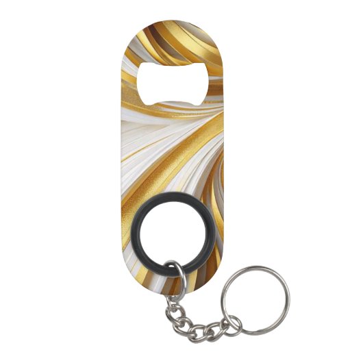 Wit Goud Retro  Mini Flessenopener (Achterkant)