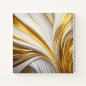Wit Goud Retro  Notitieboek (Achterkant)