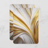 Wit Goud Retro  Save The Date (Voorkant / Achterkant)