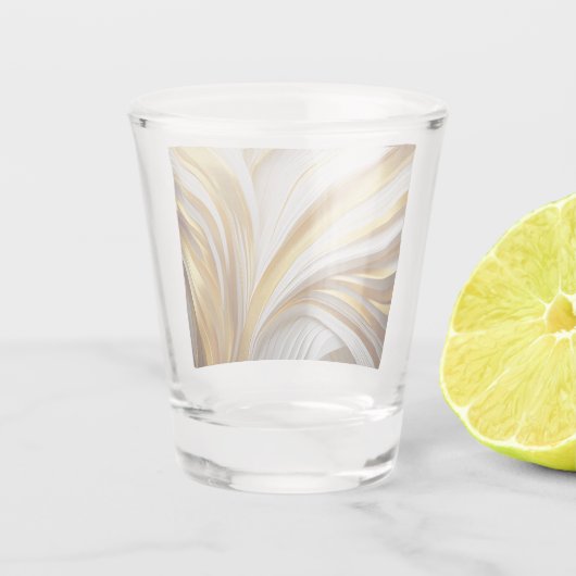 Wit Goud Retro Shot Glas (Achterkant)