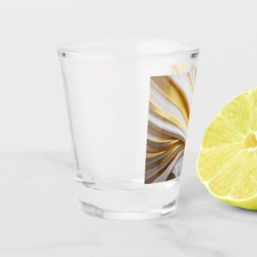 Wit Goud Retro  Shot Glas (Links)