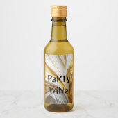 Wit Goud Retro Wijn Etiket (Voorkant)