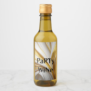 Wit Goud Retro  Wijn Etiket