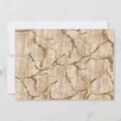 Wit Goud Roze Bourgogne Rozen Vrijgezellenfeest Kaart (Achterkant)