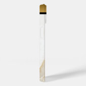 Wit Goud Tan Marmeren Patroon iPhone / Android Case-Mate iPhone Case (Achterkant / Rechts)
