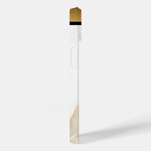 Wit Goud Tan Marmeren Patroon iPhone / Android Case-Mate iPhone Case (Achterkant / Rechts)