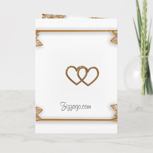 Wit Goud Trouwprogramma Programma (Achterkant)