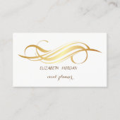 , wit, goud visitekaartje (Voorkant)