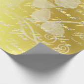 wit, goud, zilver, dank u, bloemen, bloem, cadeaupapier (Hoek)