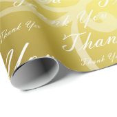 wit, goud, zilver, dank u, bloemen, bloem, cadeaupapier (Rol Hoek)