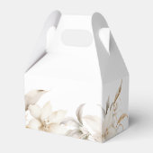 Wit Goud Zilveren Winter Bloemen Quinceañera Bedankdoosjes (Achterkant)