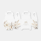 Wit Goud Zilveren Winter Bloemen Quinceañera Bedankdoosjes (Uitgevouwen)