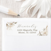 Wit Goud Zilveren Winter Bloemen Quinceañera Etiket (Insitu)