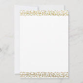 Wit Goud & Zwart Chic Sweet 16 Verjaardagsfeest Kaart (Achterkant)