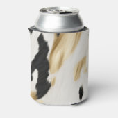 Wit Goud Zwart Zuidwest Koeienhuid Blikjeskoeler (Blikje Achterkant)