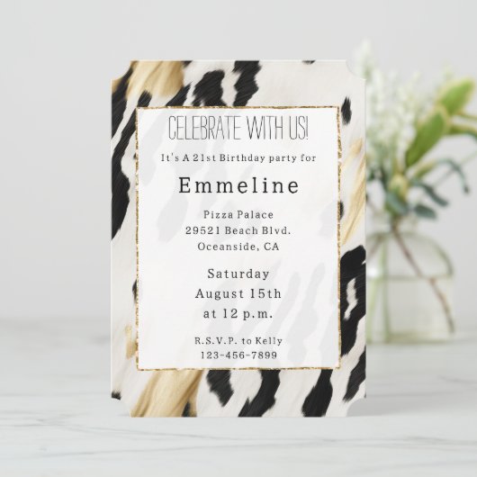 Wit Goud Zwart Zuidwest Koeienhuid Kaart