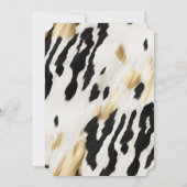 Wit Goud Zwart Zuidwest Koeienhuid Kaart (Achterkant)