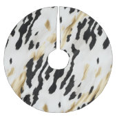 Wit Goud Zwart Zuidwest Koeienhuid Kerstboom Rok (Voorkant)