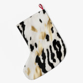 Wit Goud Zwart Zuidwest Koeienhuid Naam Grote Kerstsok (Achterkant (Hangend))