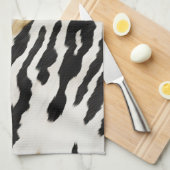 Wit Goud Zwart Zuidwest Koeienhuid Theedoek (Quarter Fold)