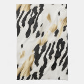 Wit Goud Zwart Zuidwest Koeienhuid Theedoek (Verticaal)