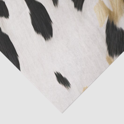 Wit Goud Zwart Zuidwest Koeienhuid Tissuepapier (Detail)