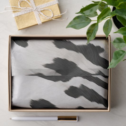 Wit Goud Zwart Zuidwest Koeienhuid Tissuepapier (Geschenk)