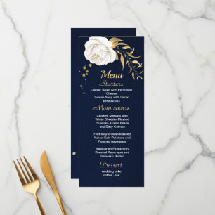 wit goudblauw blauw menu