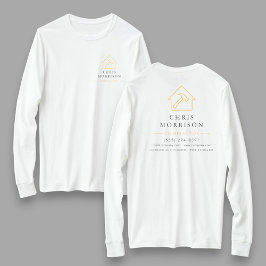 Wit Gouden Aannemer Huisreparatie Werk T-shirt