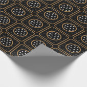 Wit Gouden Fleur de Lis Cadeaupapier (Hoek)