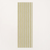 Wit gouden kanten strepen patroon yogamat (Voorkant)