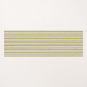 Wit gouden kanten strepen patroon yogamat (Voorkant (horizontaal))