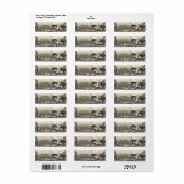 Wit Gouden Maskerade Masker Elegant Bal Feest Etiket (Full Sheet)
