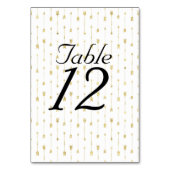 Wit & Gouden Pijlenpatroon Kaart (Achterkant)