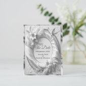 Wit Gouden Rozen, Champagne Zijde & Vlinders Aankondiging (Staand voorkant)