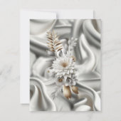 Wit Gouden Rozen, Champagne Zijde & Vlinders Aankondiging (Achterkant)