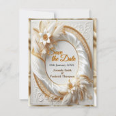 Wit Gouden Rozen, Champagne Zijde & Vlinders Aankondiging (Voorkant)