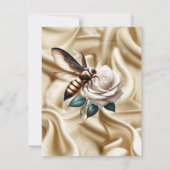 Wit Gouden Rozen, Champagne Zijde & Vlinders Aankondiging (Achterkant)